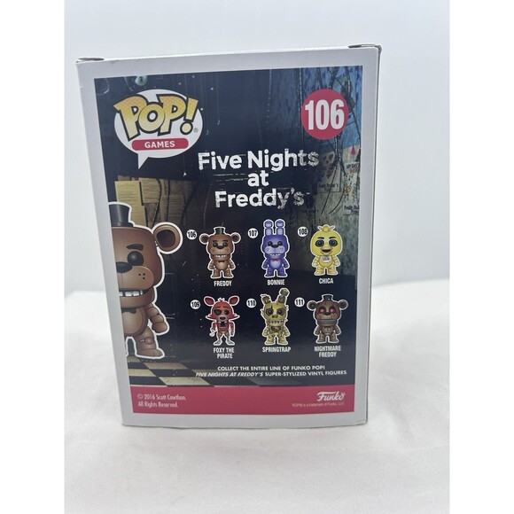 Freddy Fuzz Fazbear in Box Five Nights at Freddys Funko Pop Figurine - Picture 6 of 8